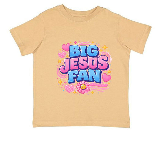 Big Jesus Fan Toddler Christian T-shirt - ClaimedbyGodDesigns
