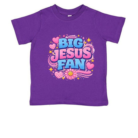 Big Jesus Fan Toddler Christian T-shirt - ClaimedbyGodDesigns