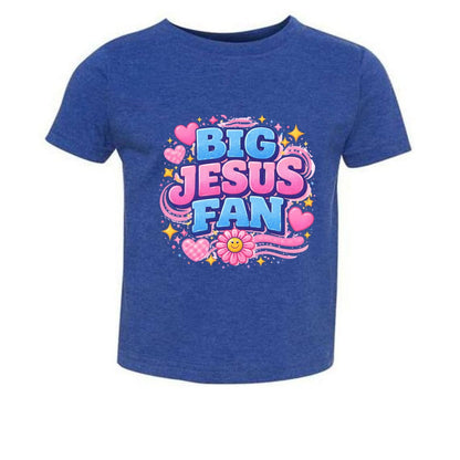 Big Jesus Fan Toddler Christian T-shirt - ClaimedbyGodDesigns