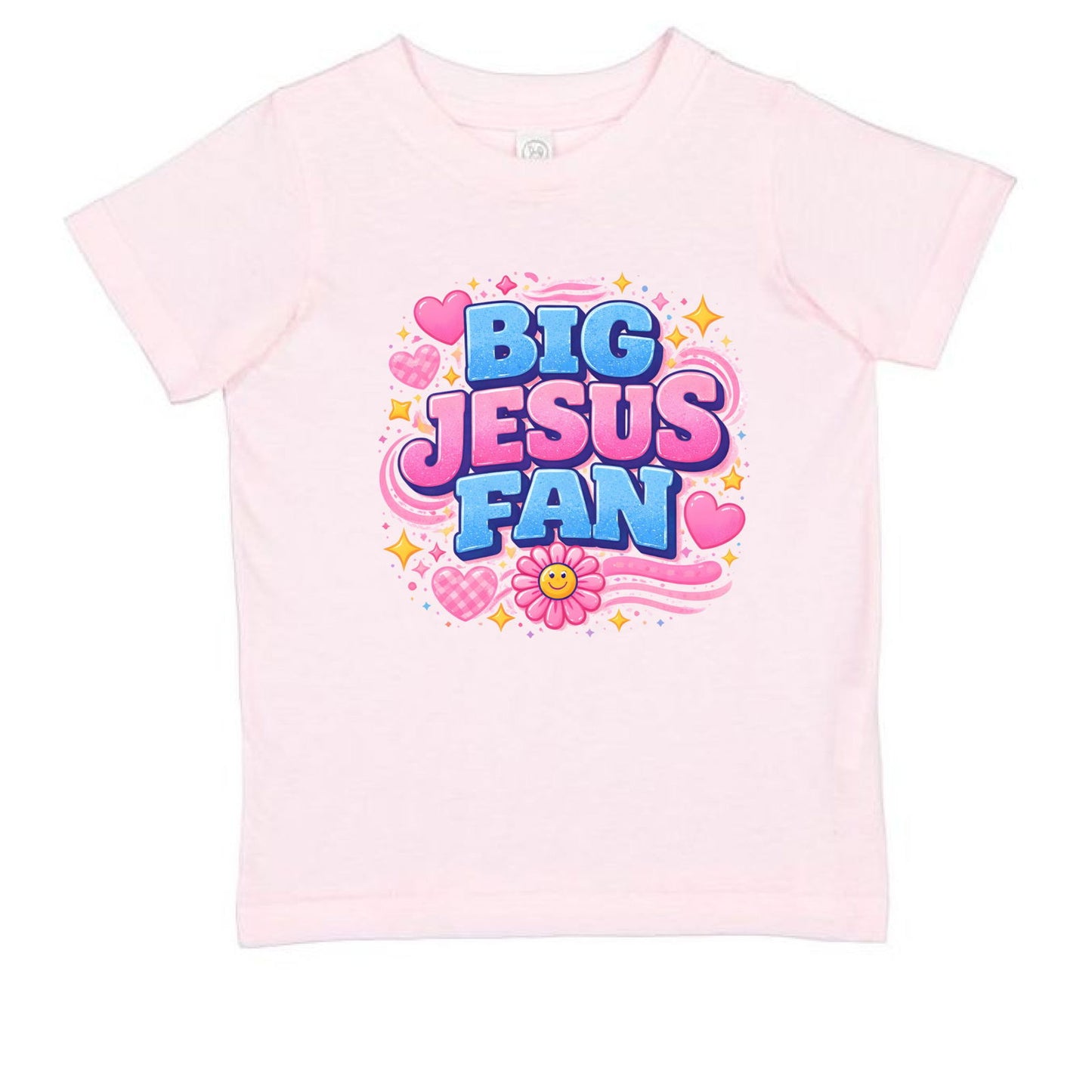 Big Jesus Fan Toddler Christian T-shirt - ClaimedbyGodDesigns