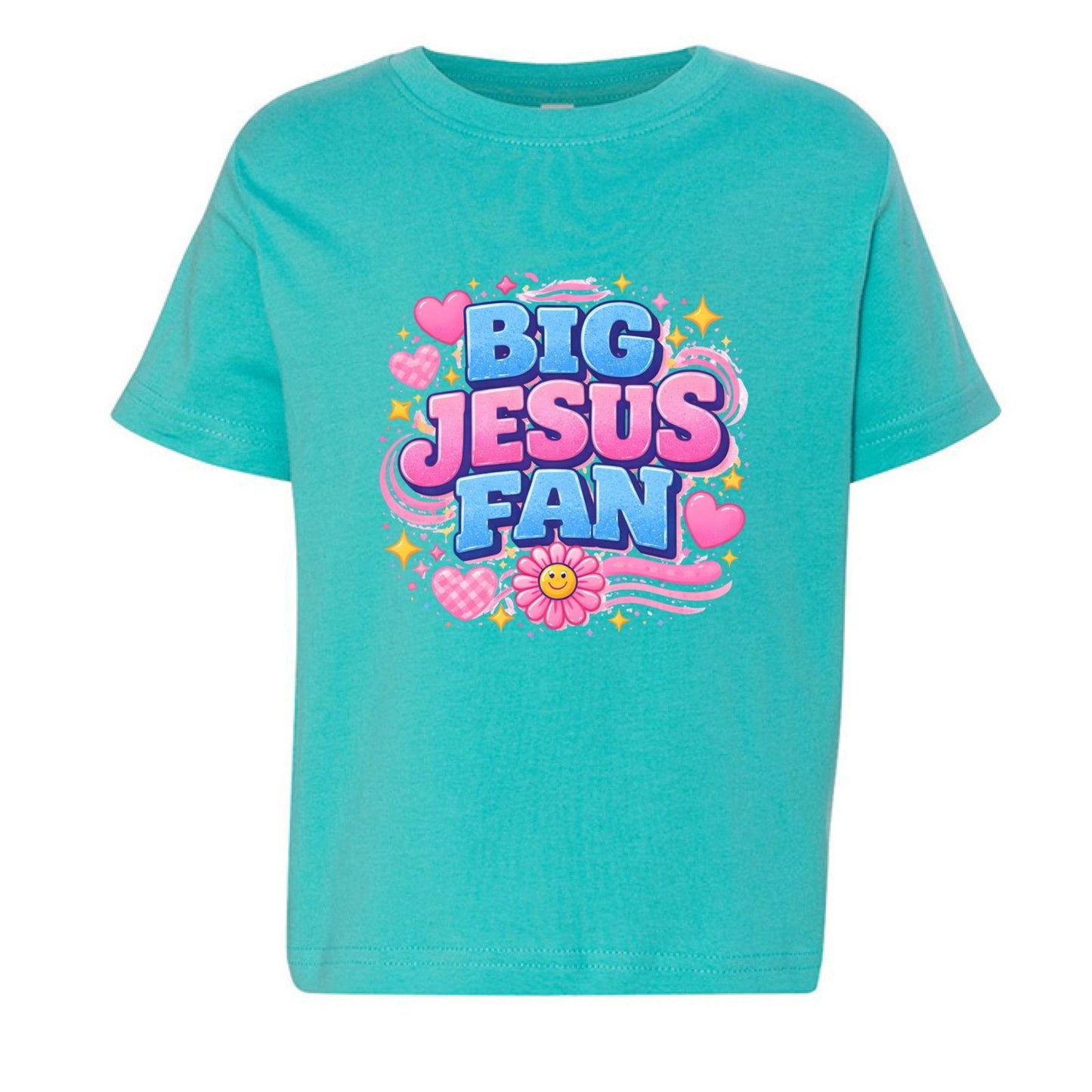 Big Jesus Fan Toddler Christian T-shirt - ClaimedbyGodDesigns