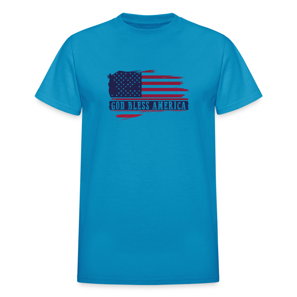 Bless America Ultra Cotton Adult Patriotic Christian T-Shirt - ClaimedbyGodDesigns