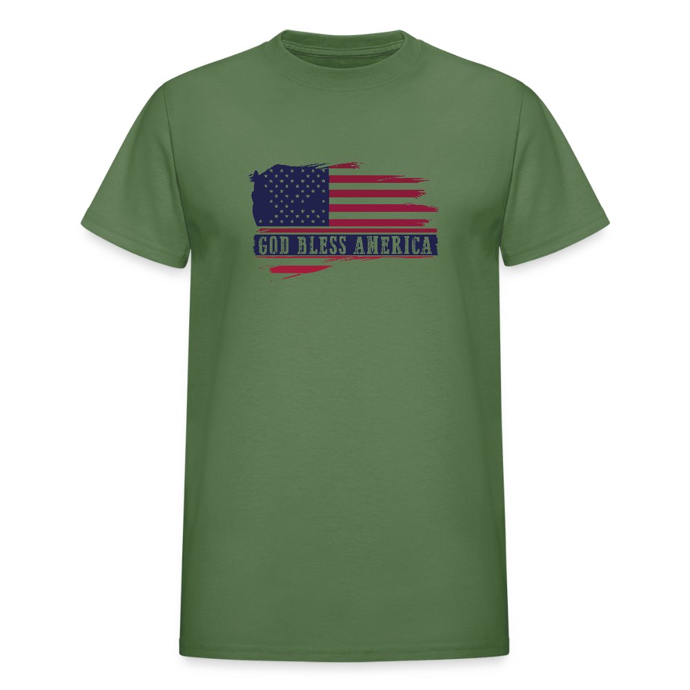 Bless America Ultra Cotton Adult Patriotic Christian T-Shirt - ClaimedbyGodDesigns