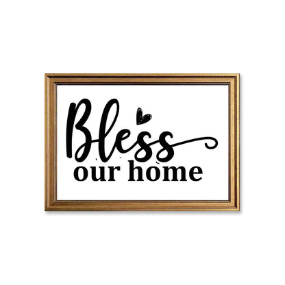 Bless our home Christian Canvas - ClaimedbyGodDesigns