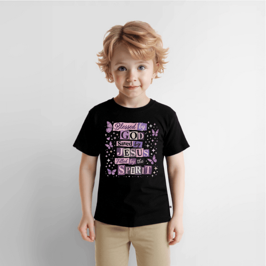 Blessed By God Christian Toddler T-Shirt - ClaimedbyGodDesigns