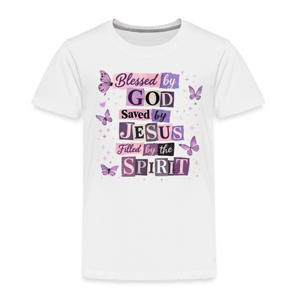 Blessed By God Christian Toddler T-Shirt - ClaimedbyGodDesigns
