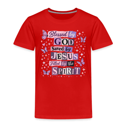 Blessed By God Christian Toddler T-Shirt - ClaimedbyGodDesigns