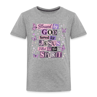 Blessed By God Christian Toddler T-Shirt - ClaimedbyGodDesigns