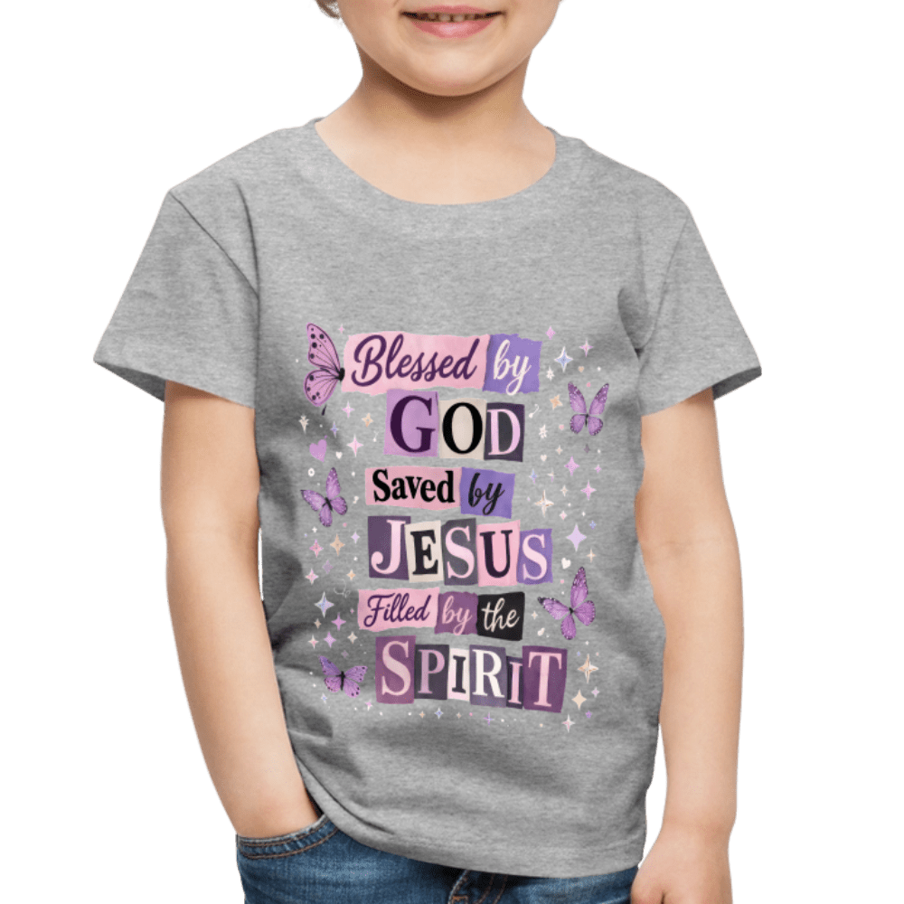 Blessed By God Christian Toddler T-Shirt - ClaimedbyGodDesigns