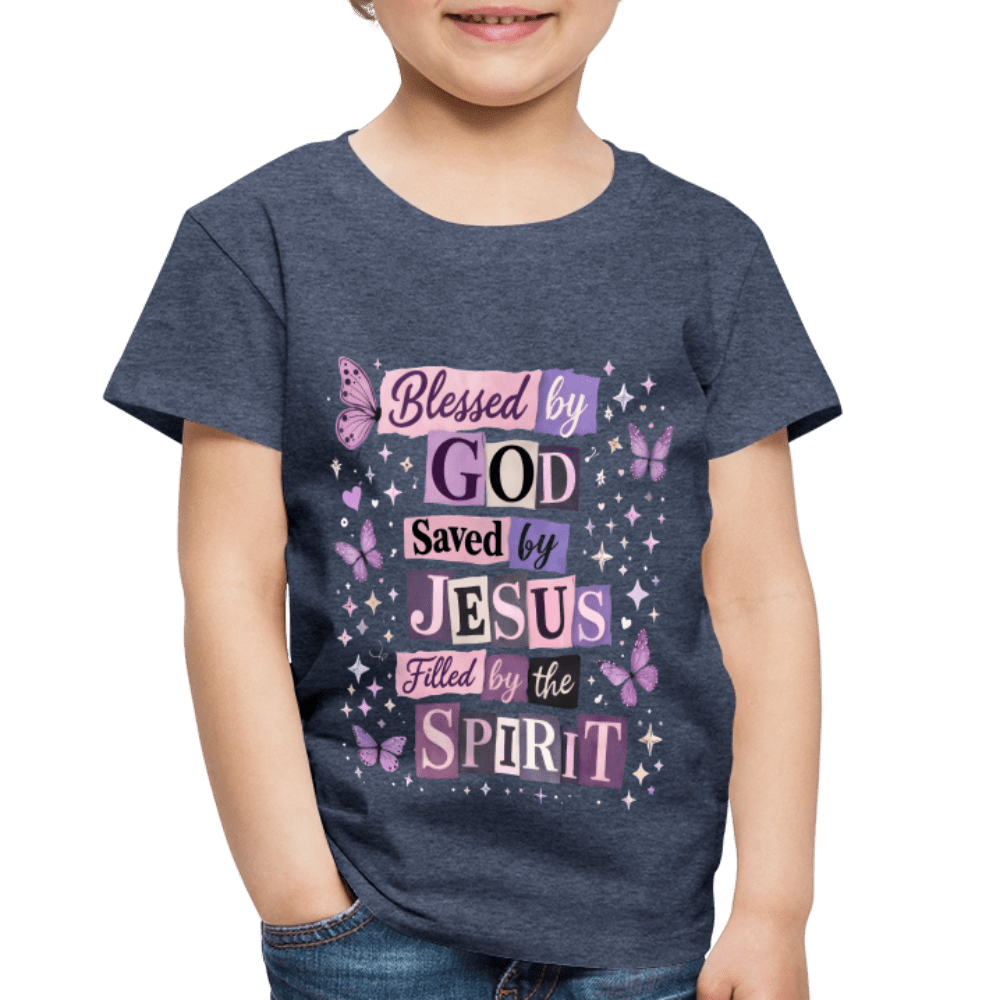 Blessed By God Christian Toddler T-Shirt - ClaimedbyGodDesigns