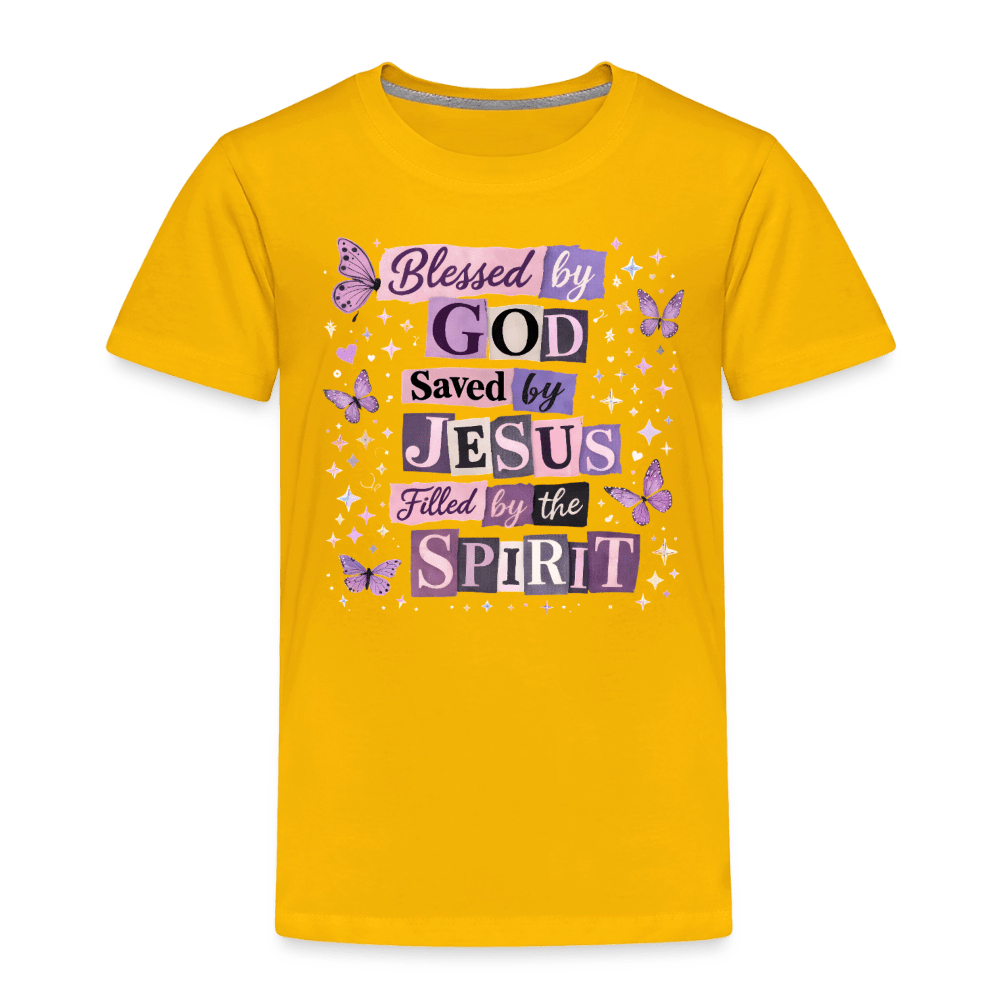 Blessed By God Christian Toddler T-Shirt - ClaimedbyGodDesigns