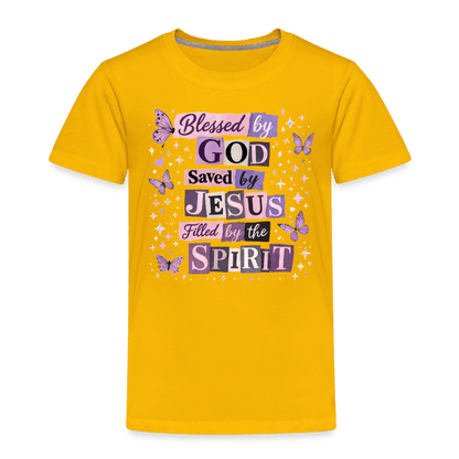 Blessed By God Christian Toddler T-Shirt - ClaimedbyGodDesigns