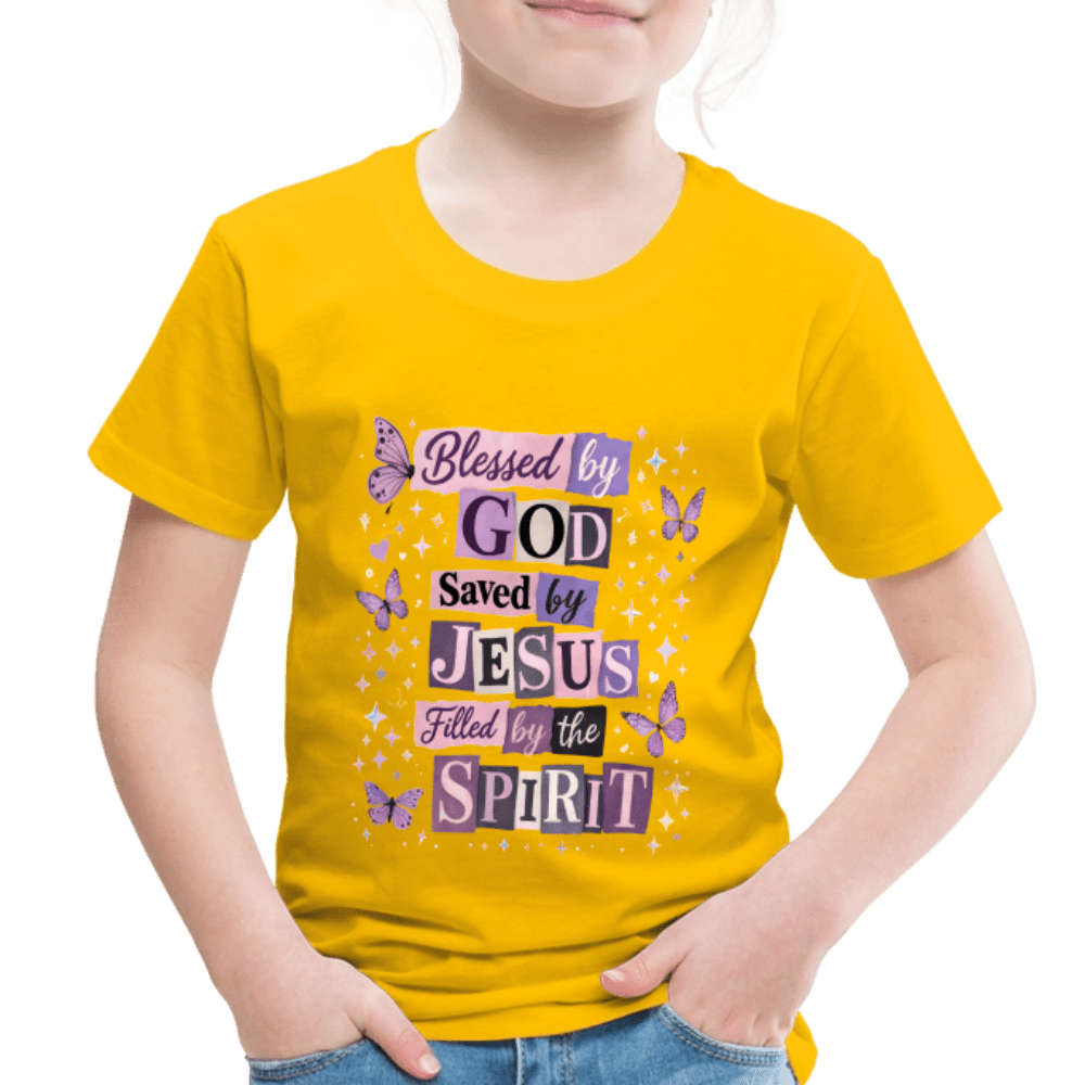Blessed By God Christian Toddler T-Shirt - ClaimedbyGodDesigns