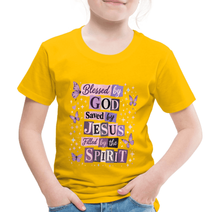 Blessed By God Christian Toddler T-Shirt - ClaimedbyGodDesigns