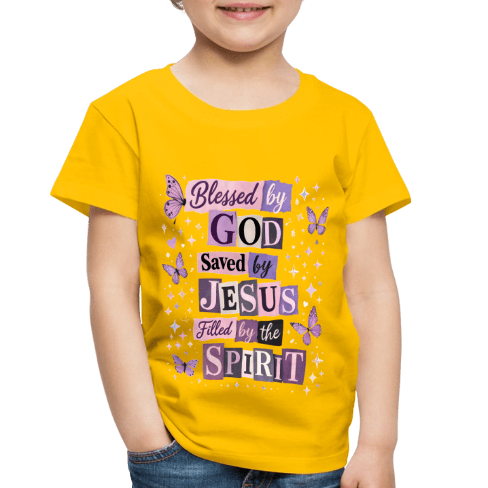 Blessed By God Christian Toddler T-Shirt - ClaimedbyGodDesigns