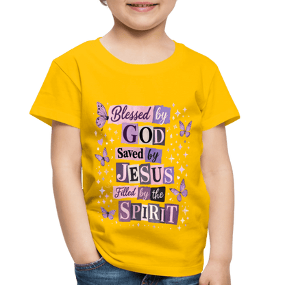 Blessed By God Christian Toddler T-Shirt - ClaimedbyGodDesigns