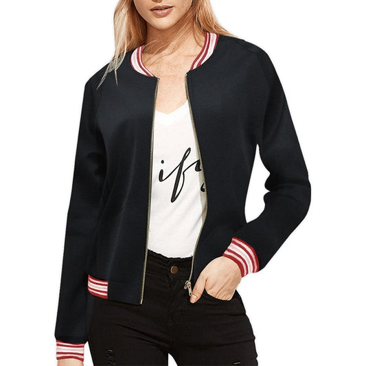 Blessed Christian Bomber Jacket for Women - ClaimedbyGodDesigns