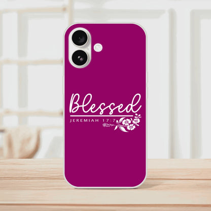 Blessed Christian Flexi Phonecase for Iphone - ClaimedbyGodDesigns