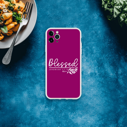 Blessed Christian Flexi Phonecase for Iphone - ClaimedbyGodDesigns