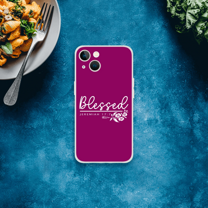 Blessed Christian Flexi Phonecase for Iphone - ClaimedbyGodDesigns