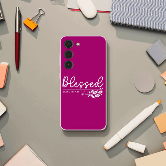 Blessed Christian Flexi Phonecase for Samsung - ClaimedbyGodDesigns