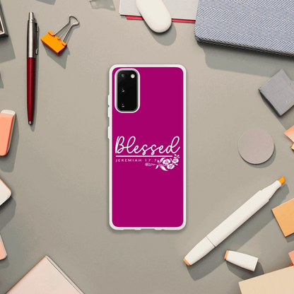 Blessed Christian Flexi Phonecase for Samsung - ClaimedbyGodDesigns