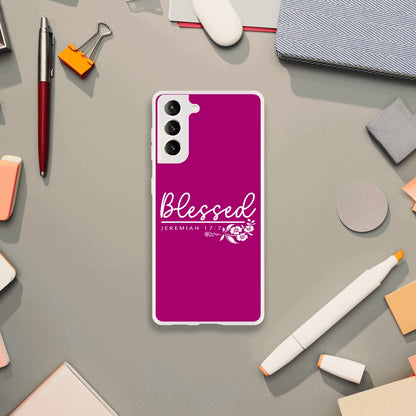 Blessed Christian Flexi Phonecase for Samsung - ClaimedbyGodDesigns