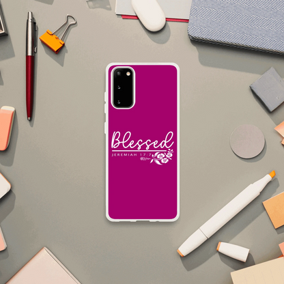 Blessed Christian Flexi Phonecase for Samsung - ClaimedbyGodDesigns