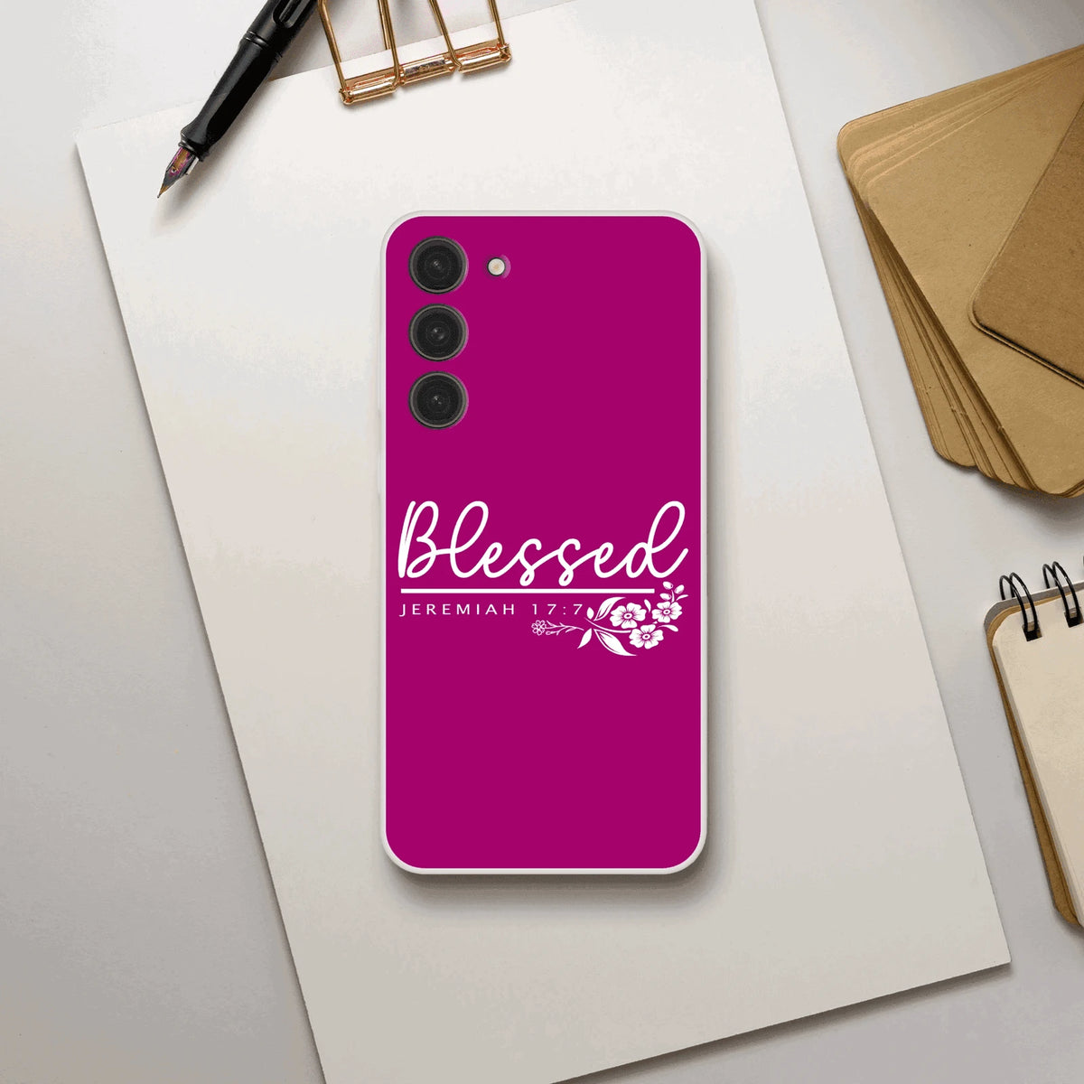 Blessed Christian Flexi Phonecase for Samsung - ClaimedbyGodDesigns