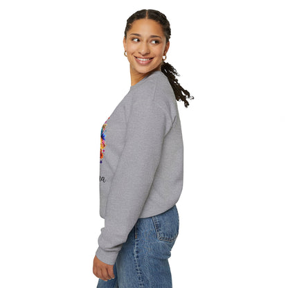 Blessed Mama  Women's Heavy Blend™ Crewneck Christian Sweatshirt - ClaimedbyGodDesigns