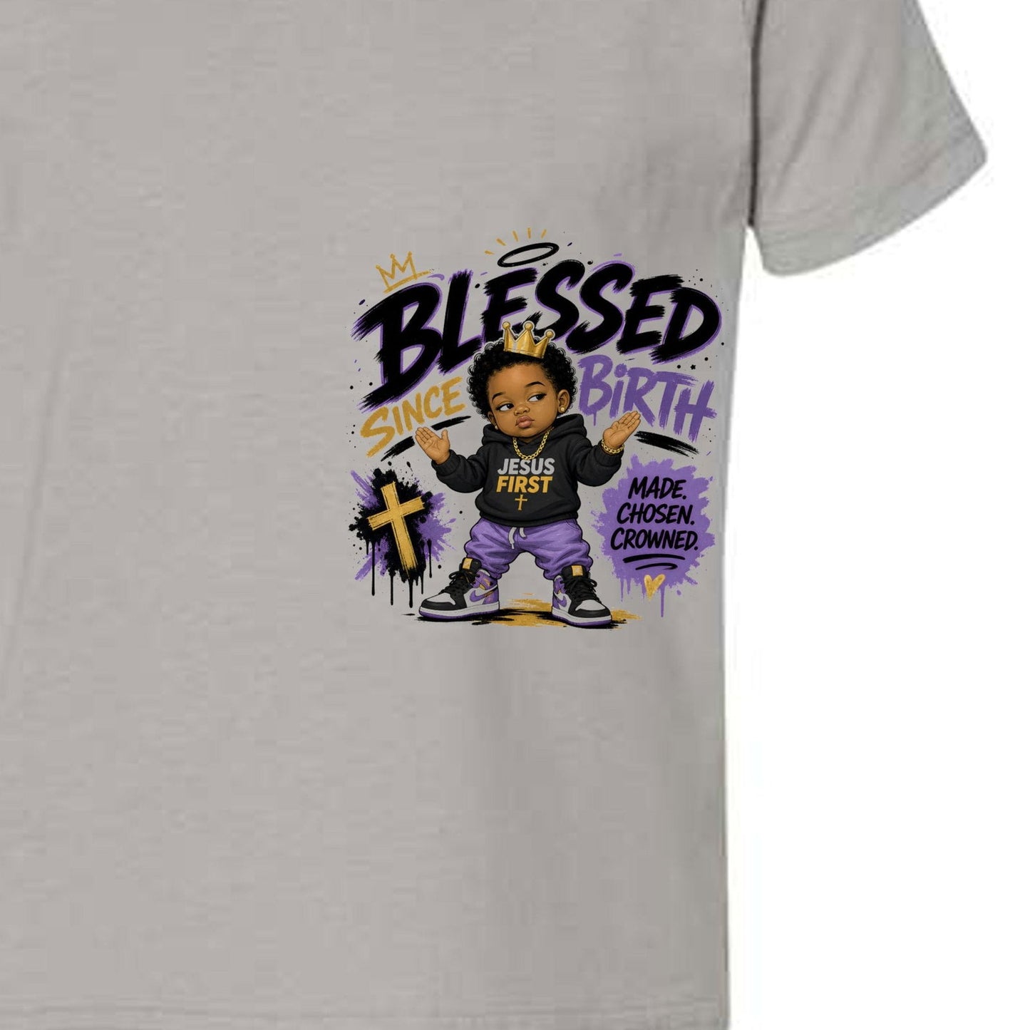 Blessed Since Birth Toddler Christian T-shirt - ClaimedbyGodDesigns