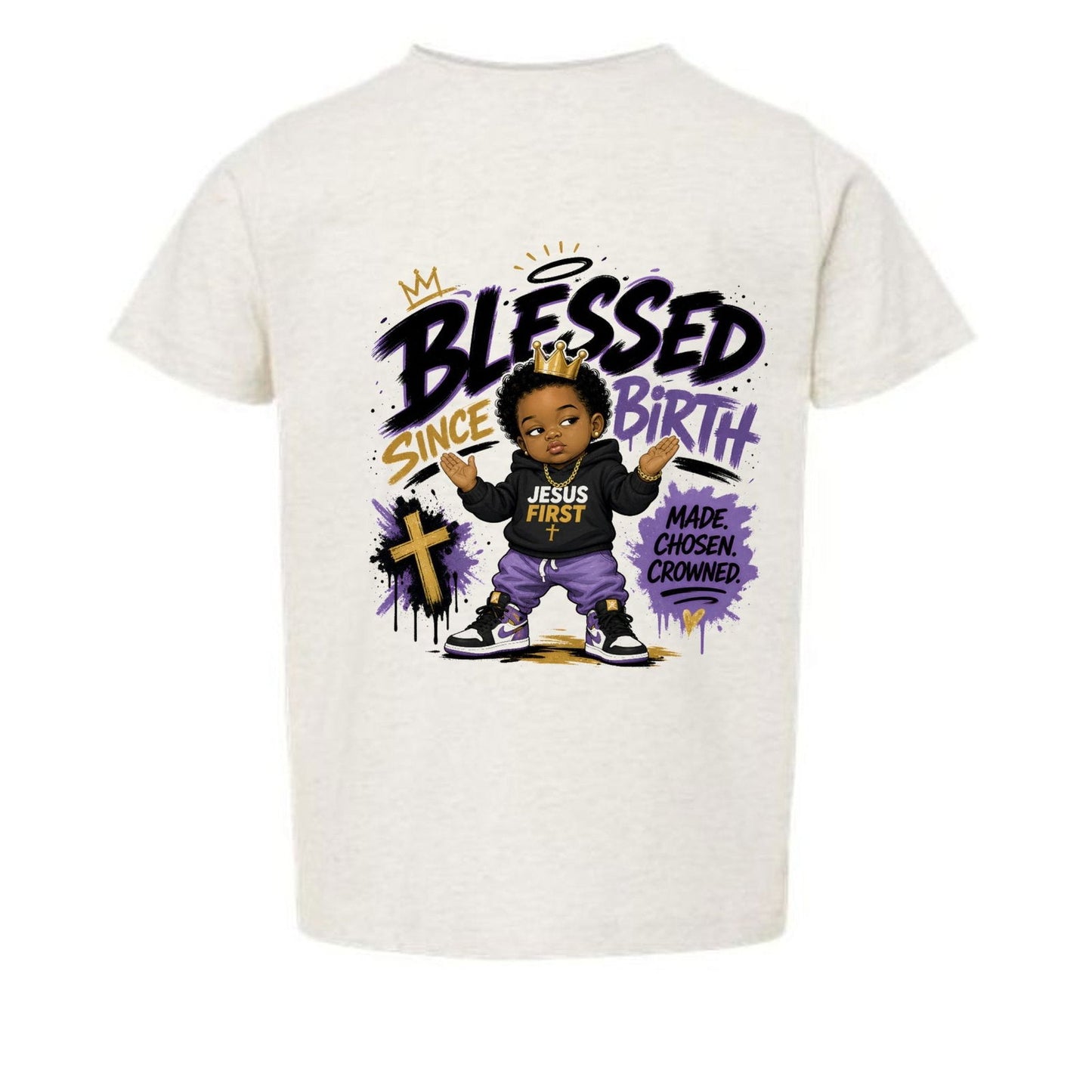 Blessed Since Birth Toddler Christian T-shirt - ClaimedbyGodDesigns