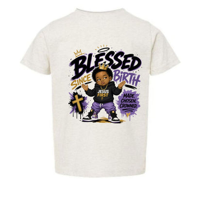 Blessed Since Birth Toddler Christian T-shirt - ClaimedbyGodDesigns