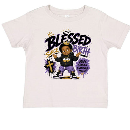 Blessed Since Birth Toddler Christian T-shirt - ClaimedbyGodDesigns