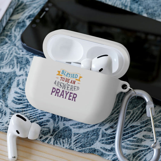 Blessed To Be An Answered Prayer AirPods / Airpods Pro Case cover - ClaimedbyGodDesigns
