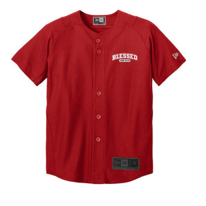 Blessed Youth Christian Full-Button Jersey - ClaimedbyGodDesigns