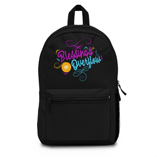 Blessings On Overflow Backpack - ClaimedbyGodDesigns