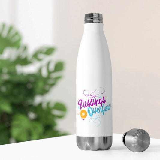 Blessings on Overflow Insulated Bottle - ClaimedbyGodDesigns