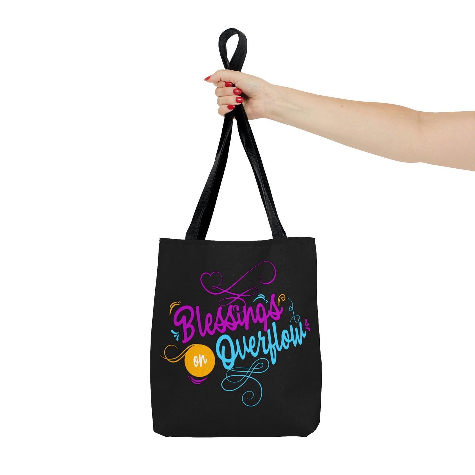 Blessings on Overflow Tote Bag - ClaimedbyGodDesigns