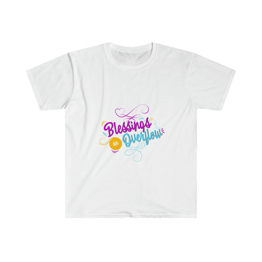 Blessings on Overflow Unisex T-shirt - ClaimedbyGodDesigns