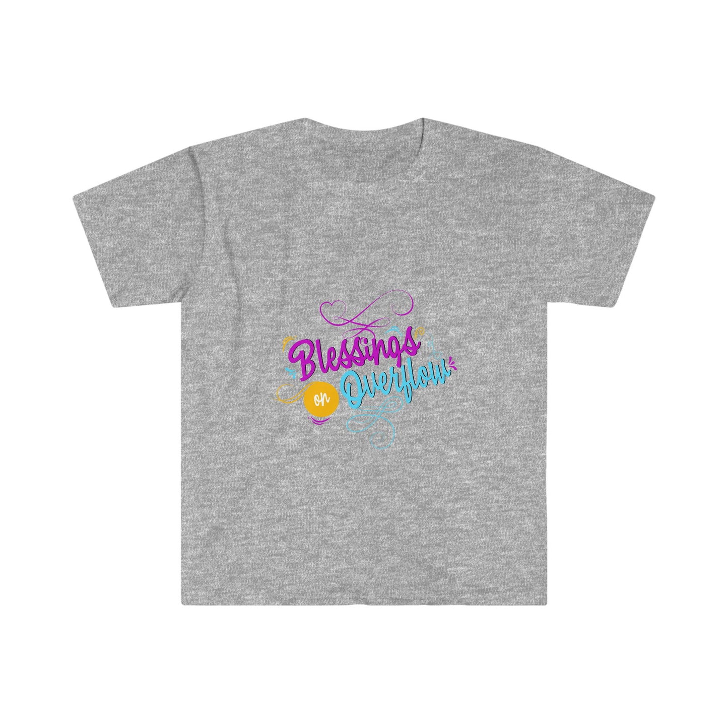 Blessings on Overflow Unisex T-shirt - ClaimedbyGodDesigns