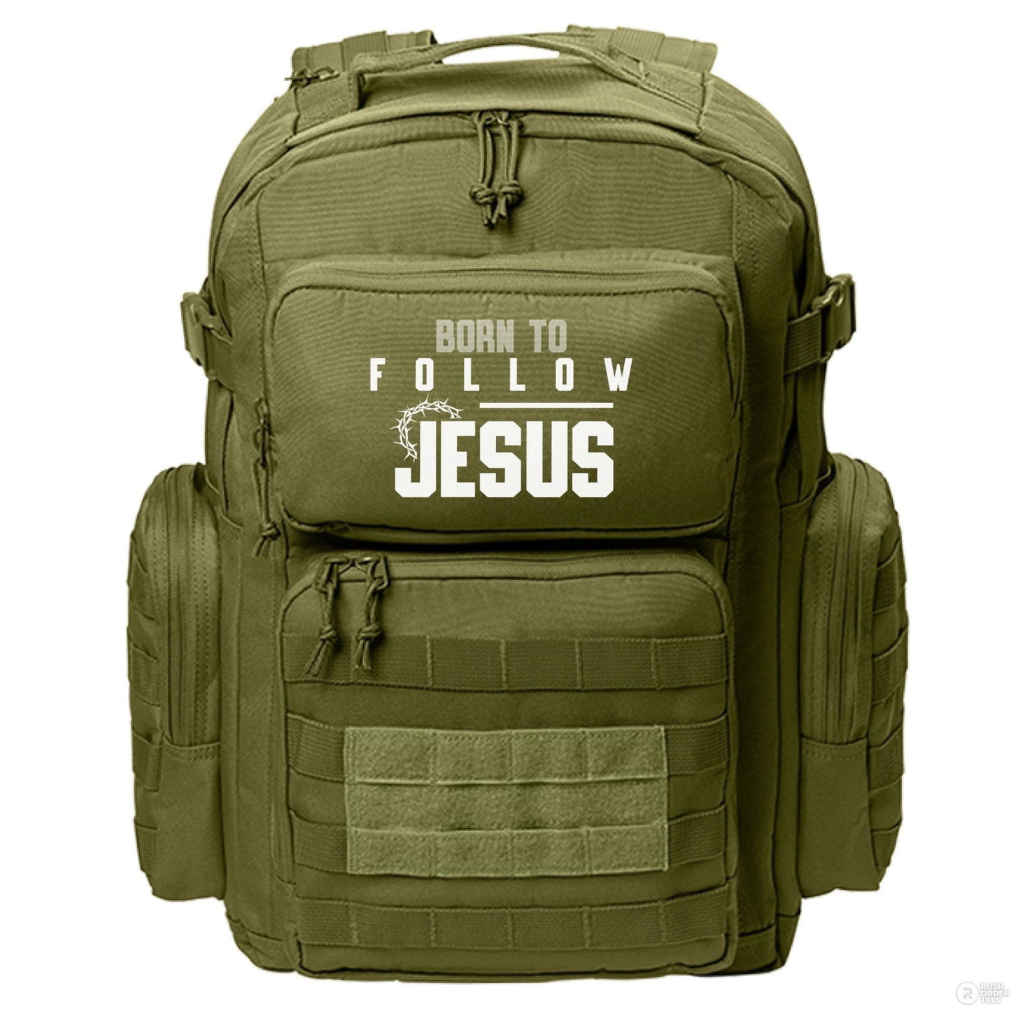 Born To Follow Him Christian Backpack - ClaimedbyGodDesigns