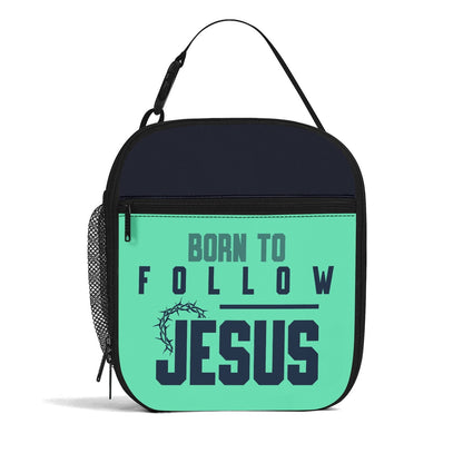 Born To Follow Him Insulated Christian Lunch Box for Kids - ClaimedbyGodDesigns