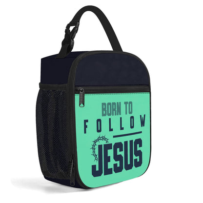 Born To Follow Him Insulated Christian Lunch Box for Kids - ClaimedbyGodDesigns