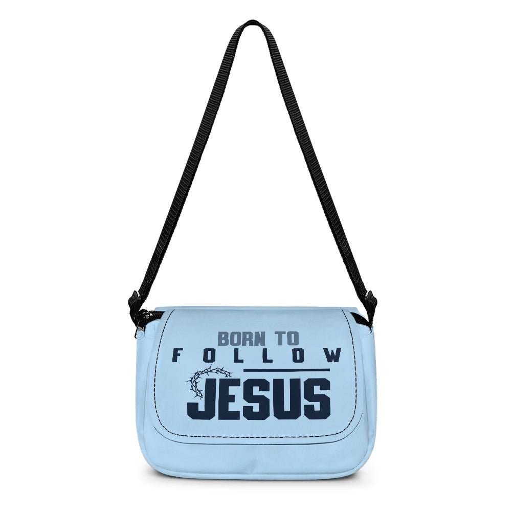 Born To Follow Jesus Christian Kids Flap Crossbody Bag - ClaimedbyGodDesigns