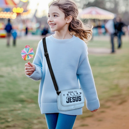 Born To Follow Jesus Christian Kids Flap Crossbody Bag - ClaimedbyGodDesigns