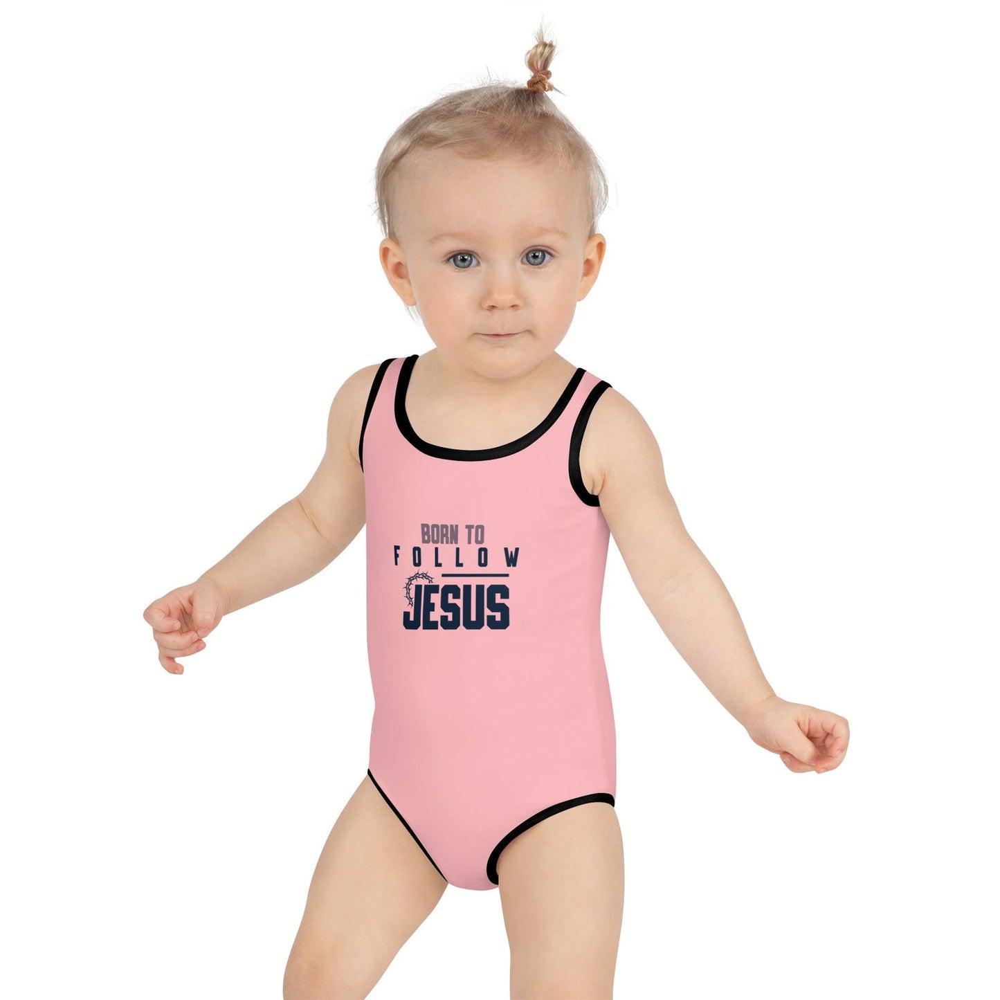 Born To Follow Jesus Christian Kids Swimsuit - ClaimedbyGodDesigns