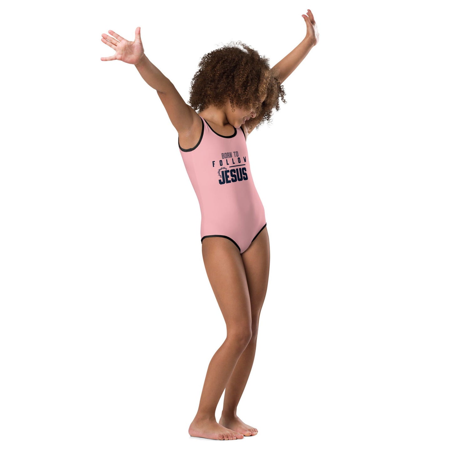 Born To Follow Jesus Christian Kids Swimsuit - ClaimedbyGodDesigns