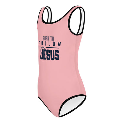 Born To Follow Jesus Christian Kids Swimsuit - ClaimedbyGodDesigns