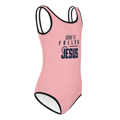 Born To Follow Jesus Christian Kids Swimsuit - ClaimedbyGodDesigns